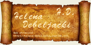 Helena Debeljački vizit kartica
